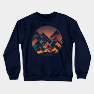 Abstract and geometric landscape Crewneck Sweatshirt